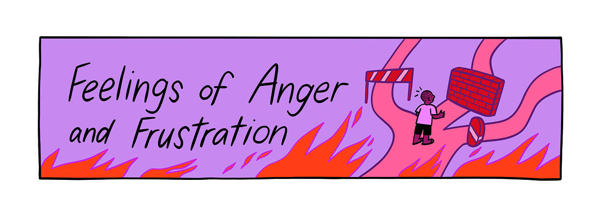 Theme 3: 'Feelings of Anger and Frustration' from 'Seeing things from both sides: A comic to help young people and professionals understand each other’s views about young survivors’ participation in efforts to address child sexual abuse and exploitation'