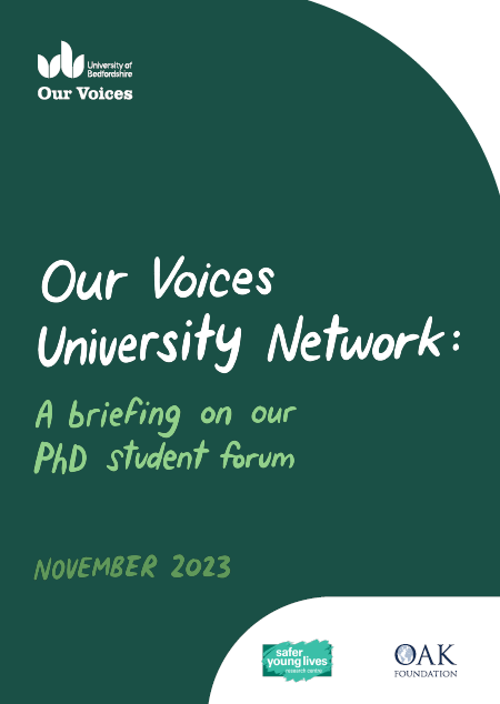 Our Voices University Network: a briefing on our PhD student forum